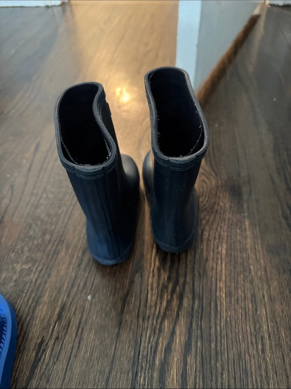 Hunter Kids Black Logo Rain Boots